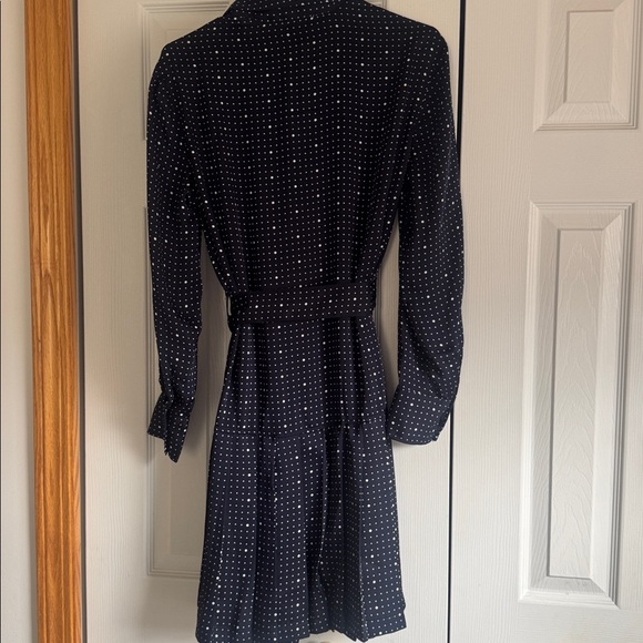 Free Assembly Pleated Mini Shirtdress with Long Sleeves - Picture 7 of 7
